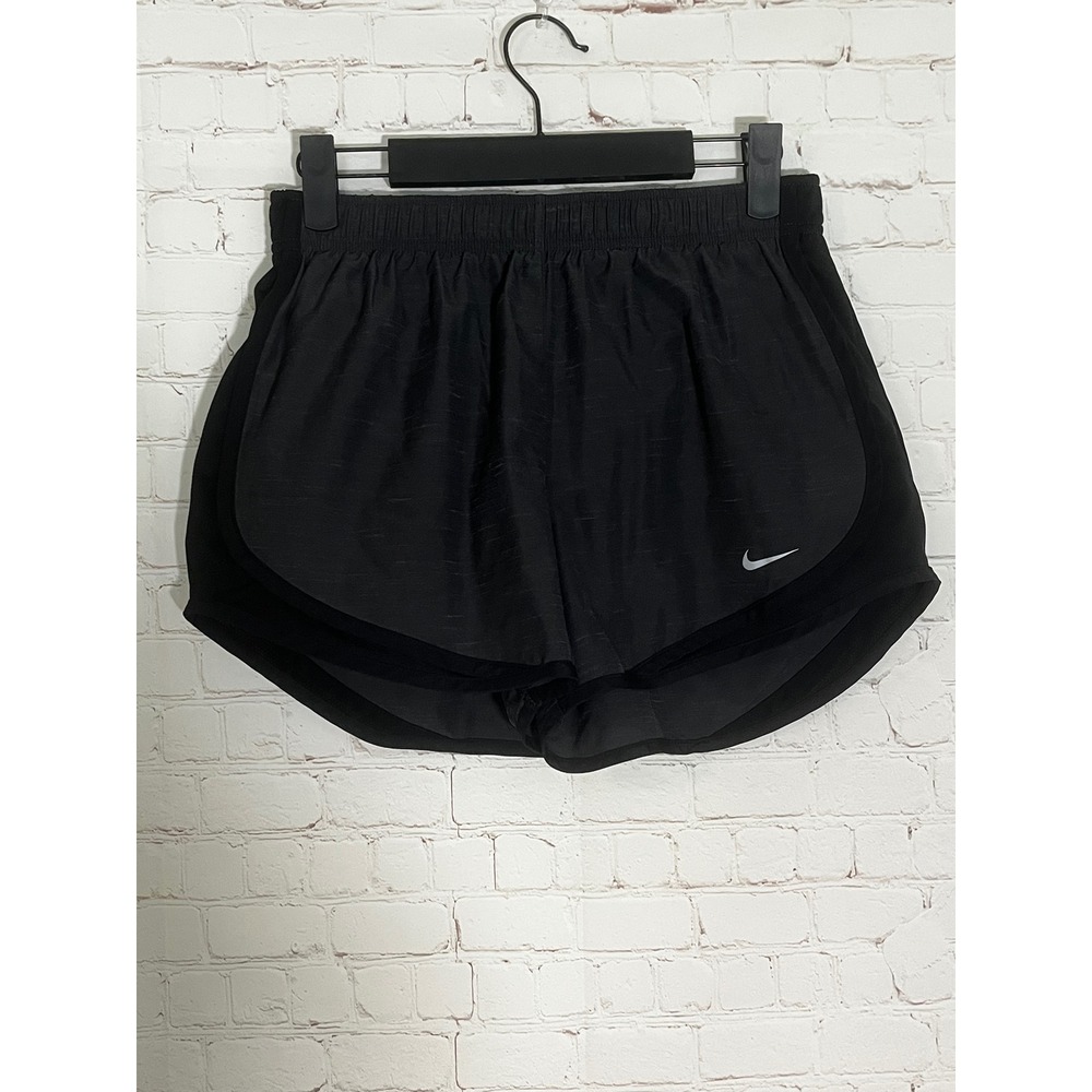 Nike Dri-FIT Tempo Running Shorts Womens Medium Black Mesh Athletic Training